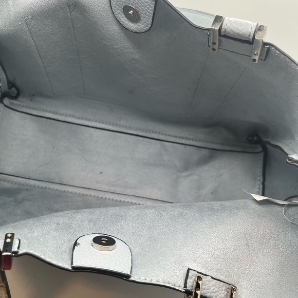 Steve Madden Women’s Bparker  Light Gray  Faux Leather Tote Purse Satchel OS - Picture 11 of 16